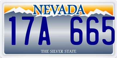 NV license plate 17A665
