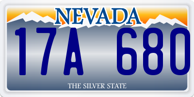 NV license plate 17A680