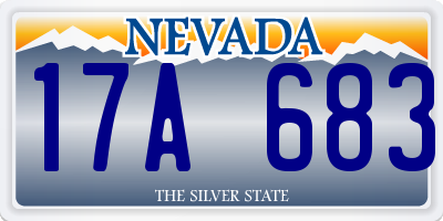 NV license plate 17A683