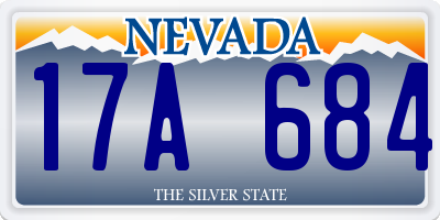 NV license plate 17A684