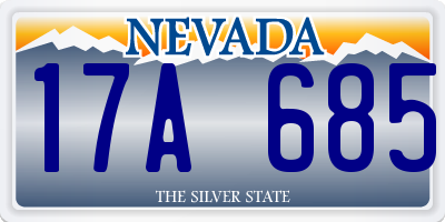 NV license plate 17A685