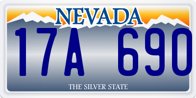 NV license plate 17A690