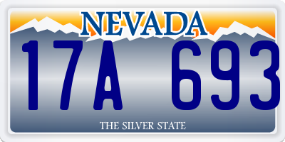 NV license plate 17A693