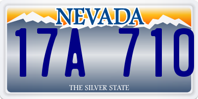 NV license plate 17A710