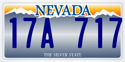 NV license plate 17A717
