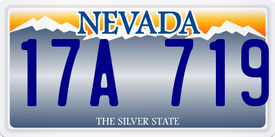 NV license plate 17A719