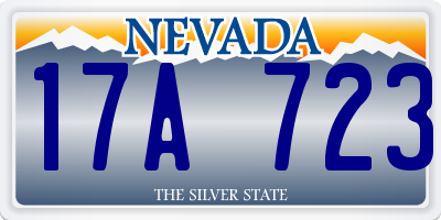 NV license plate 17A723