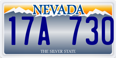 NV license plate 17A730