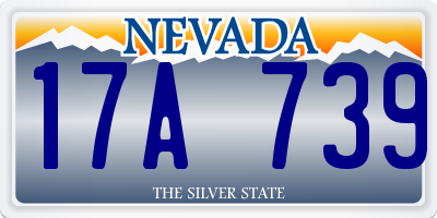 NV license plate 17A739