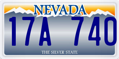 NV license plate 17A740
