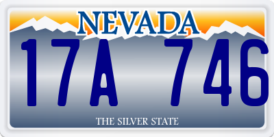 NV license plate 17A746