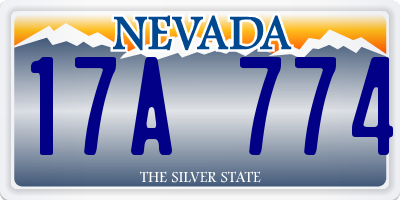 NV license plate 17A774