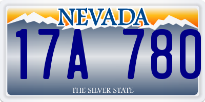 NV license plate 17A780