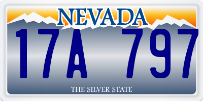 NV license plate 17A797