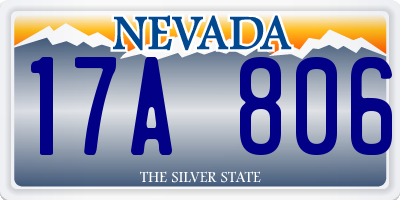 NV license plate 17A806