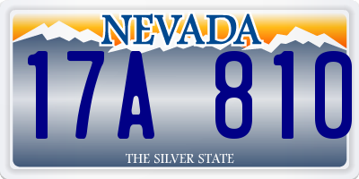 NV license plate 17A810