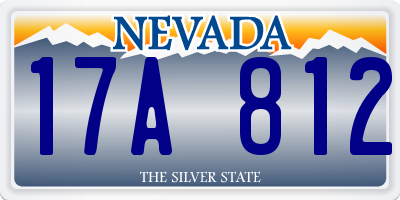 NV license plate 17A812