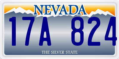 NV license plate 17A824