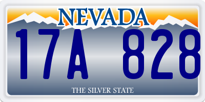 NV license plate 17A828