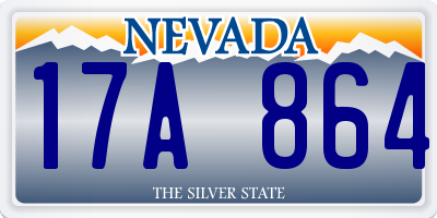 NV license plate 17A864