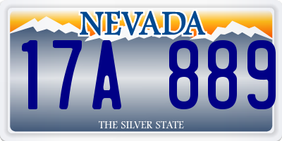NV license plate 17A889