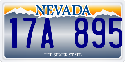 NV license plate 17A895