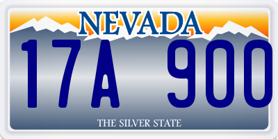 NV license plate 17A900