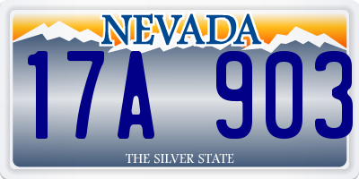 NV license plate 17A903