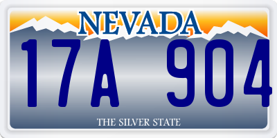 NV license plate 17A904