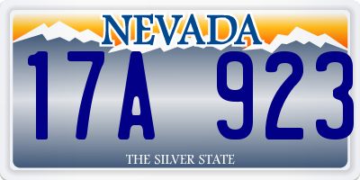 NV license plate 17A923
