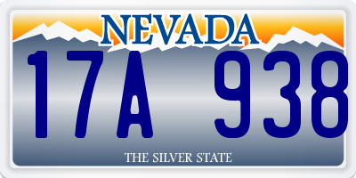 NV license plate 17A938