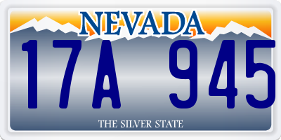 NV license plate 17A945