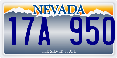 NV license plate 17A950