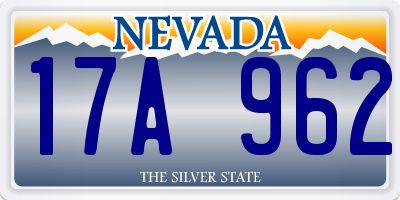 NV license plate 17A962