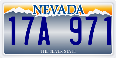 NV license plate 17A971