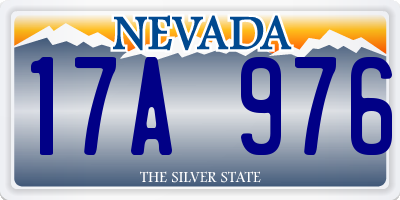 NV license plate 17A976