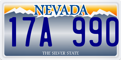 NV license plate 17A990