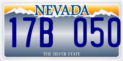 NV license plate 17B050