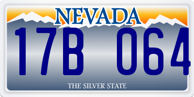 NV license plate 17B064