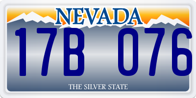 NV license plate 17B076