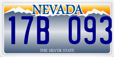 NV license plate 17B093