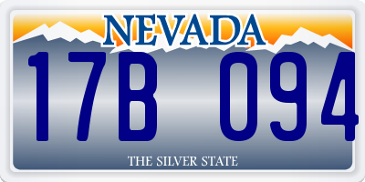 NV license plate 17B094