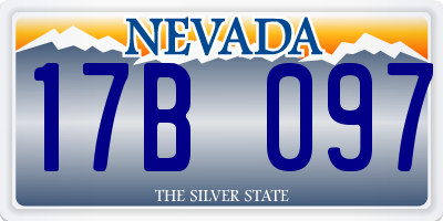 NV license plate 17B097