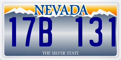 NV license plate 17B131