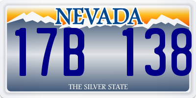 NV license plate 17B138
