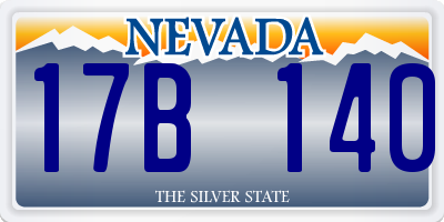 NV license plate 17B140