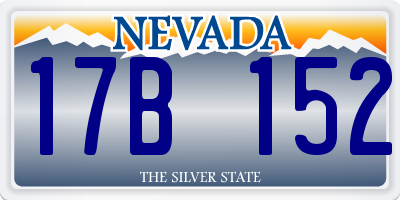 NV license plate 17B152