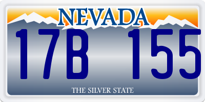 NV license plate 17B155