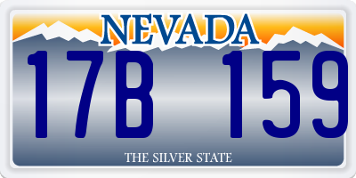 NV license plate 17B159