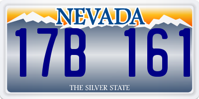NV license plate 17B161